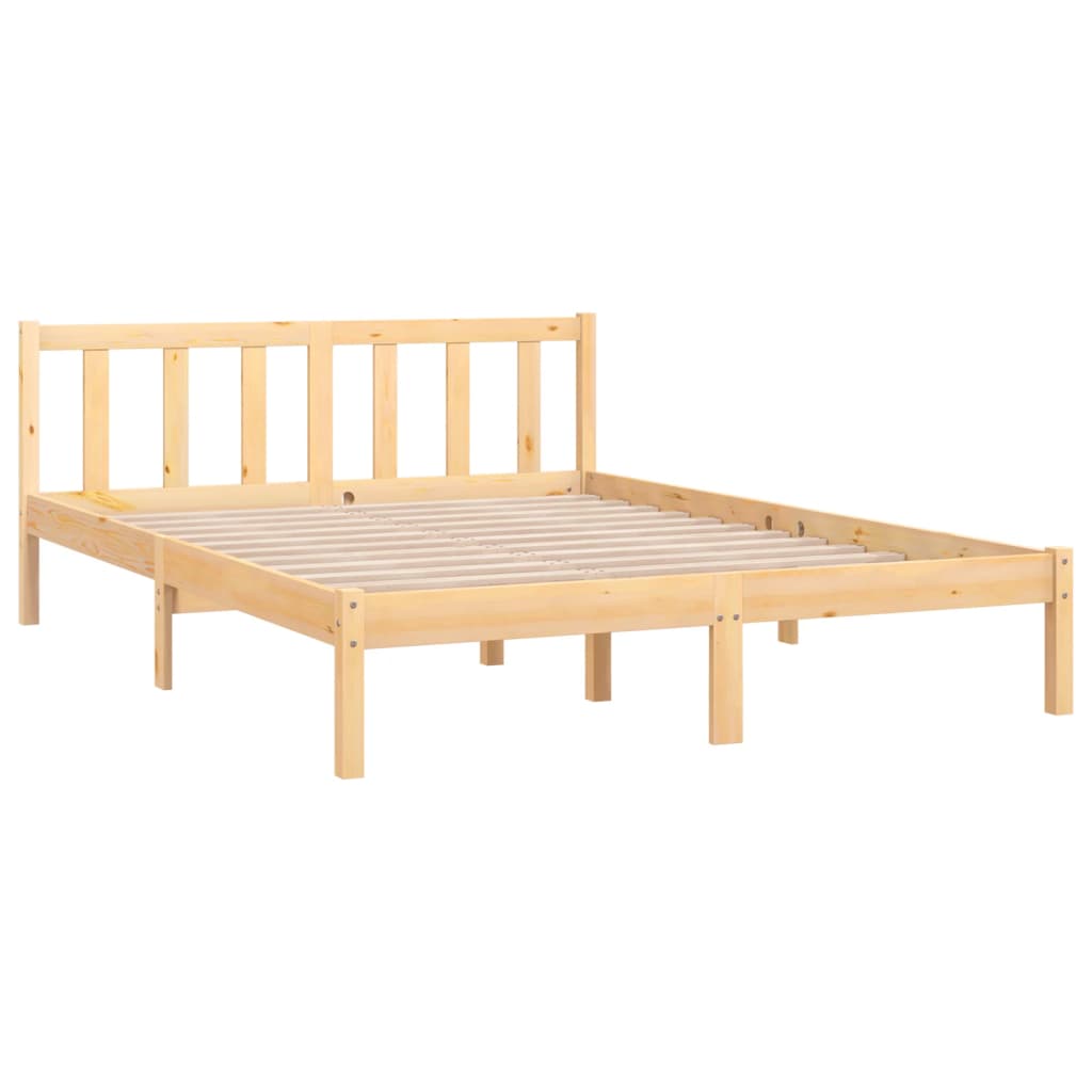 vidaXL Bed Frame without Mattress Solid Wood 160x200 cm