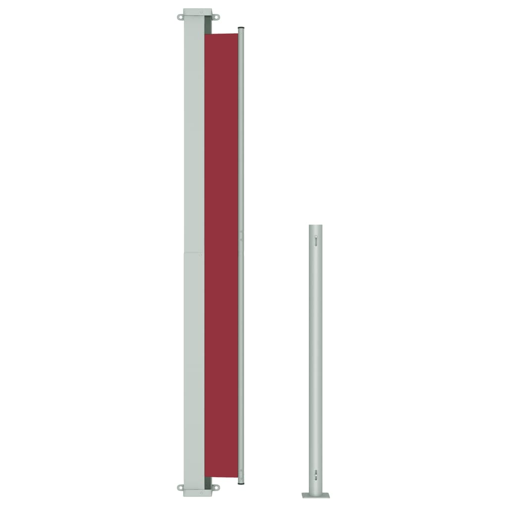 vidaXL Patio Retractable Side Awning 180x300 cm Red