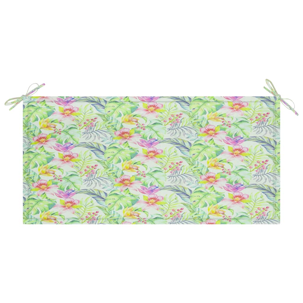 vidaXL Garden Bench Cushion Leaf Pattern 100x50x3 cm Oxford Fabric