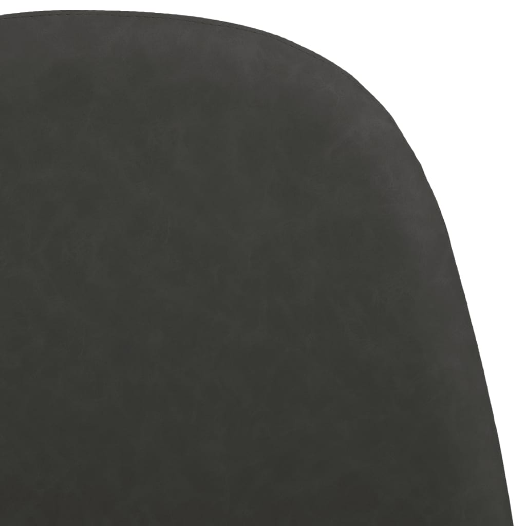 vidaXL Dining Chairs 2 pcs 45x53.5x83 cm Black Faux Leather