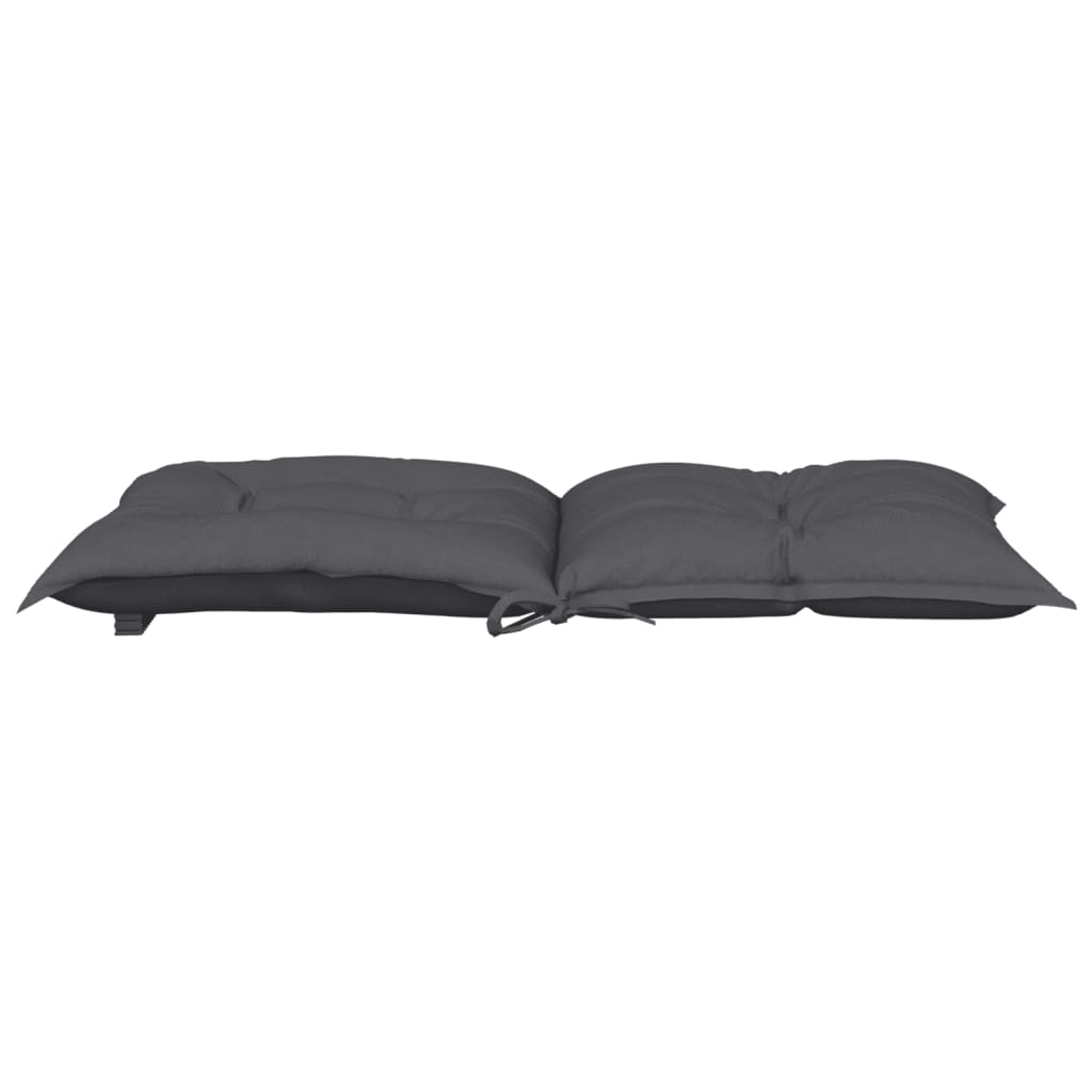 vidaXL Garden Lowback Chair Cushions 4 pcs Anthracite 100x50x7 cm Fabric