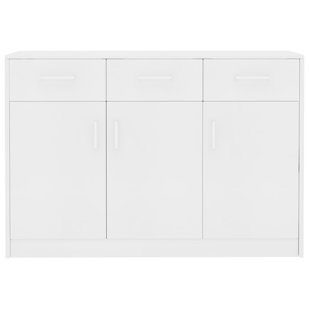 vidaXL Sideboard White 110x30x75 cm Engineered Wood