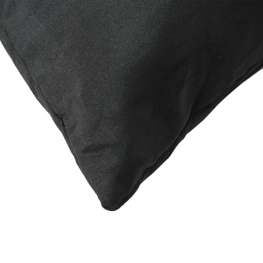 vidaXL Throw Pillows 4 pcs Black 40x40 cm Fabric