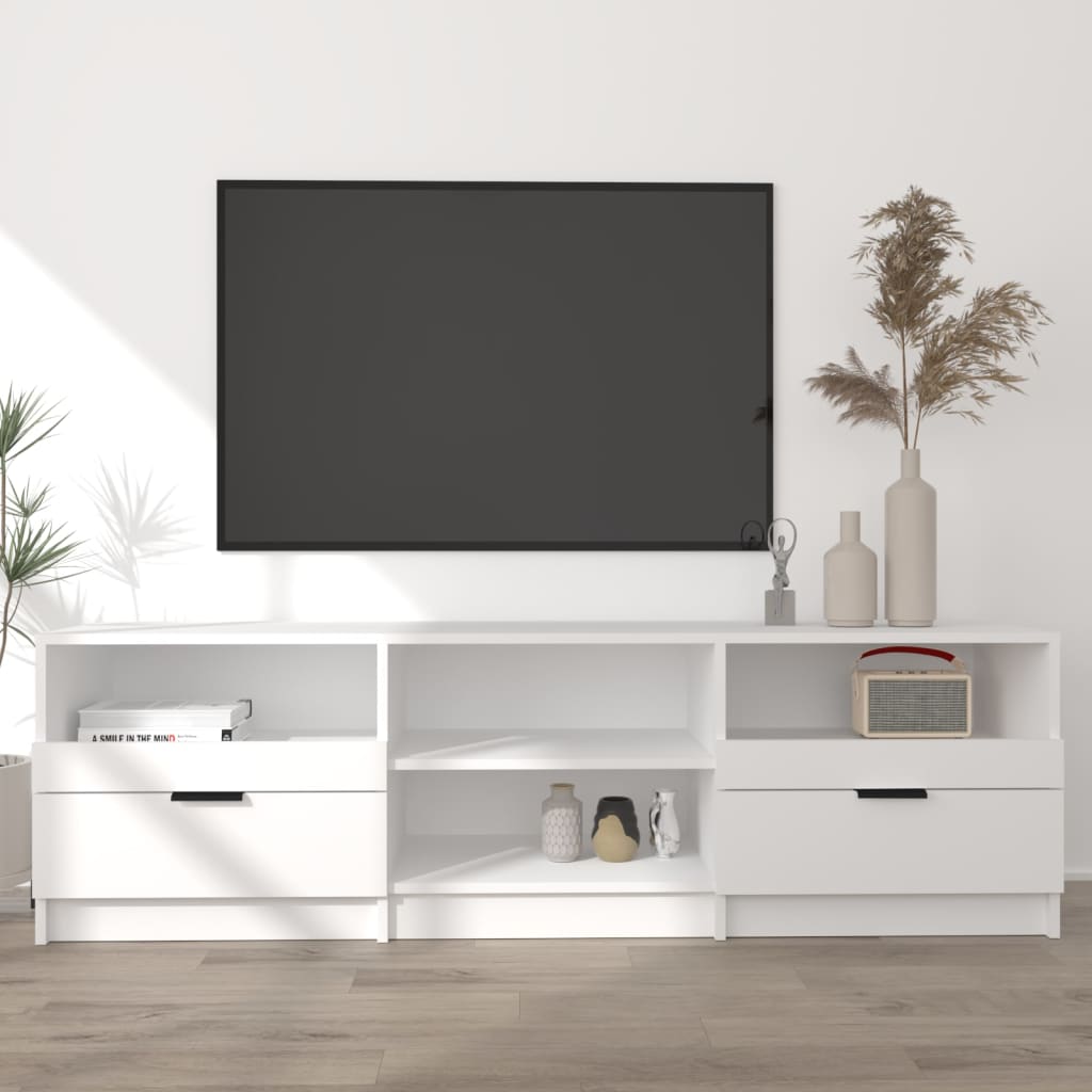 vidaXL TV Cabinet White 150x33.5x45 cm Engineered Wood