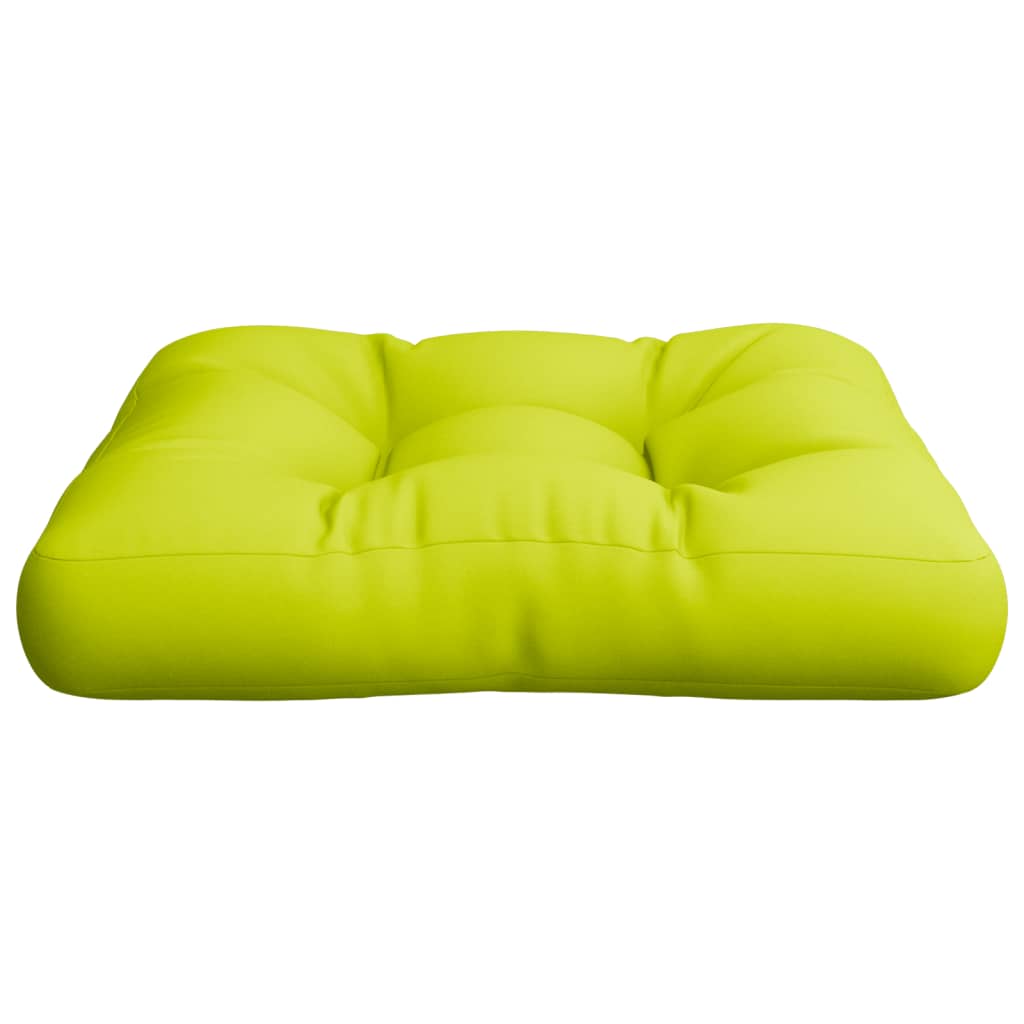 vidaXL Pallet Cushion Bright Green 58x58x10 cm Fabric
