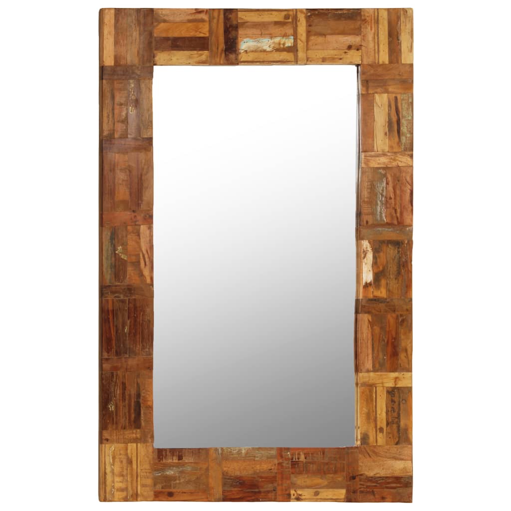 vidaXL Wall Mirror Solid Reclaimed Wood 60x90 cm