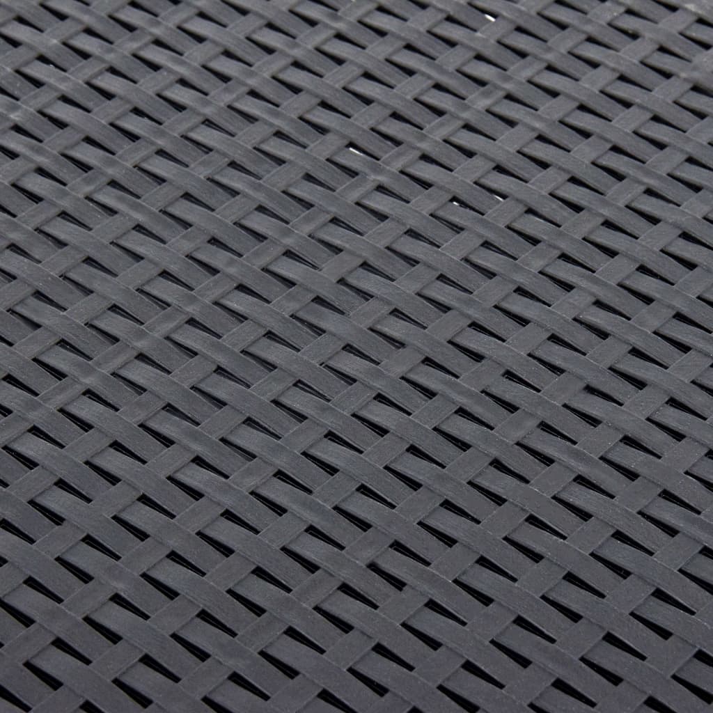 vidaXL Side Table Anthracite 54x54x36.5 cm Plastic