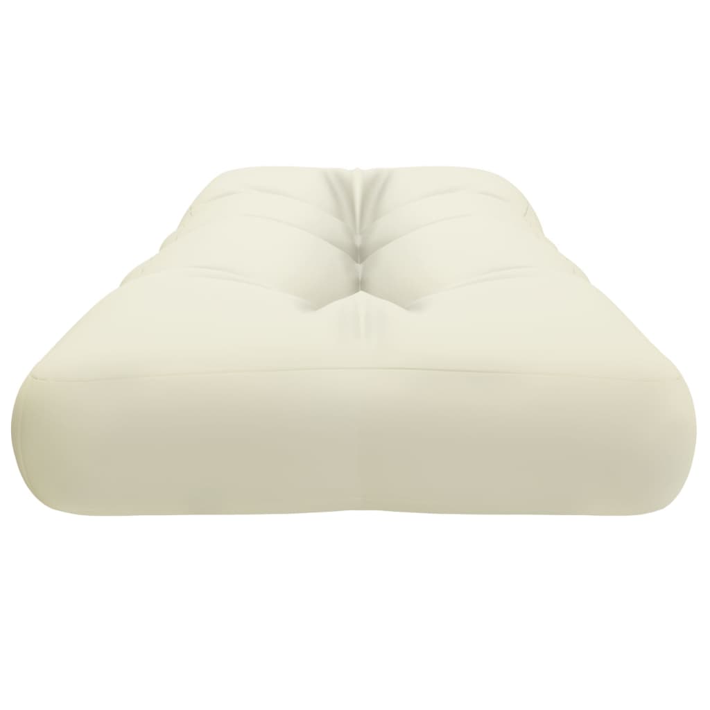 vidaXL Pallet Cushion Cream 120x40x12 cm Fabric