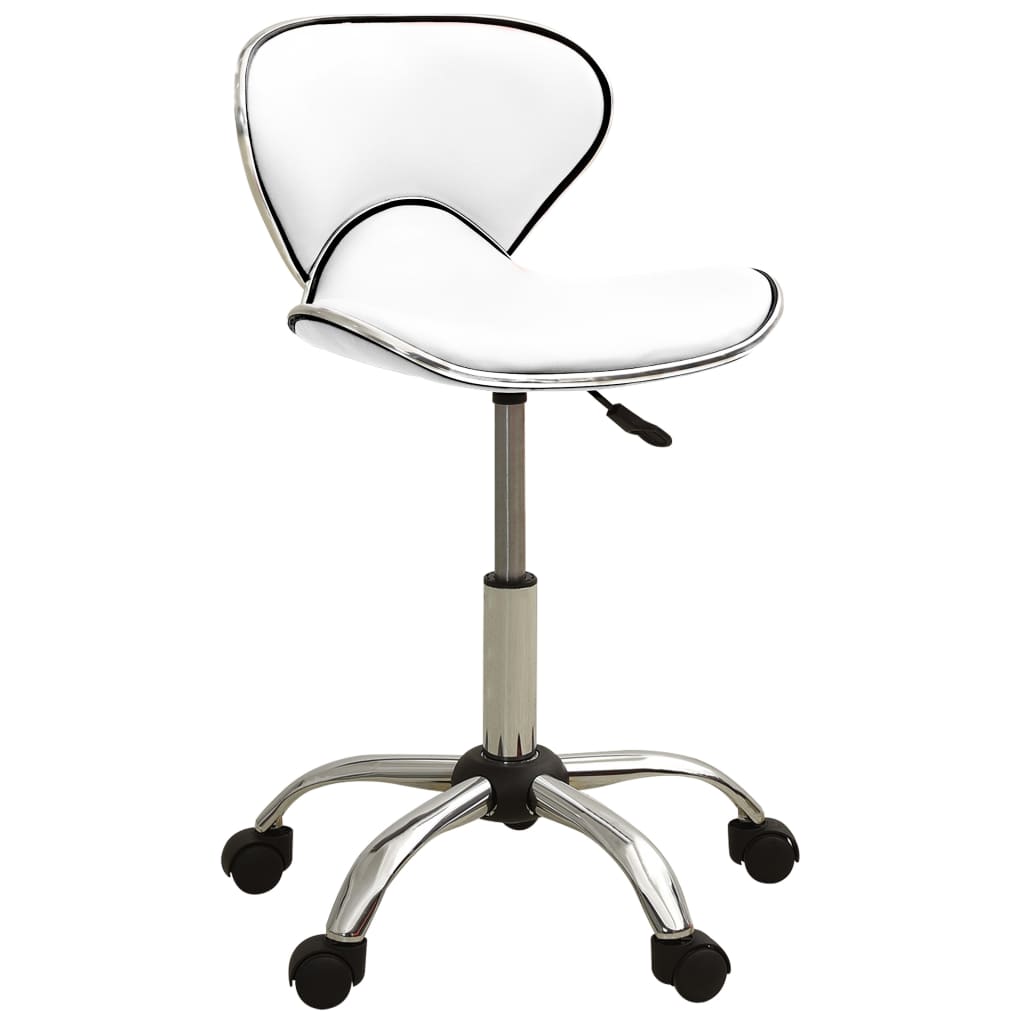 vidaXL Office Chair White Faux Leather