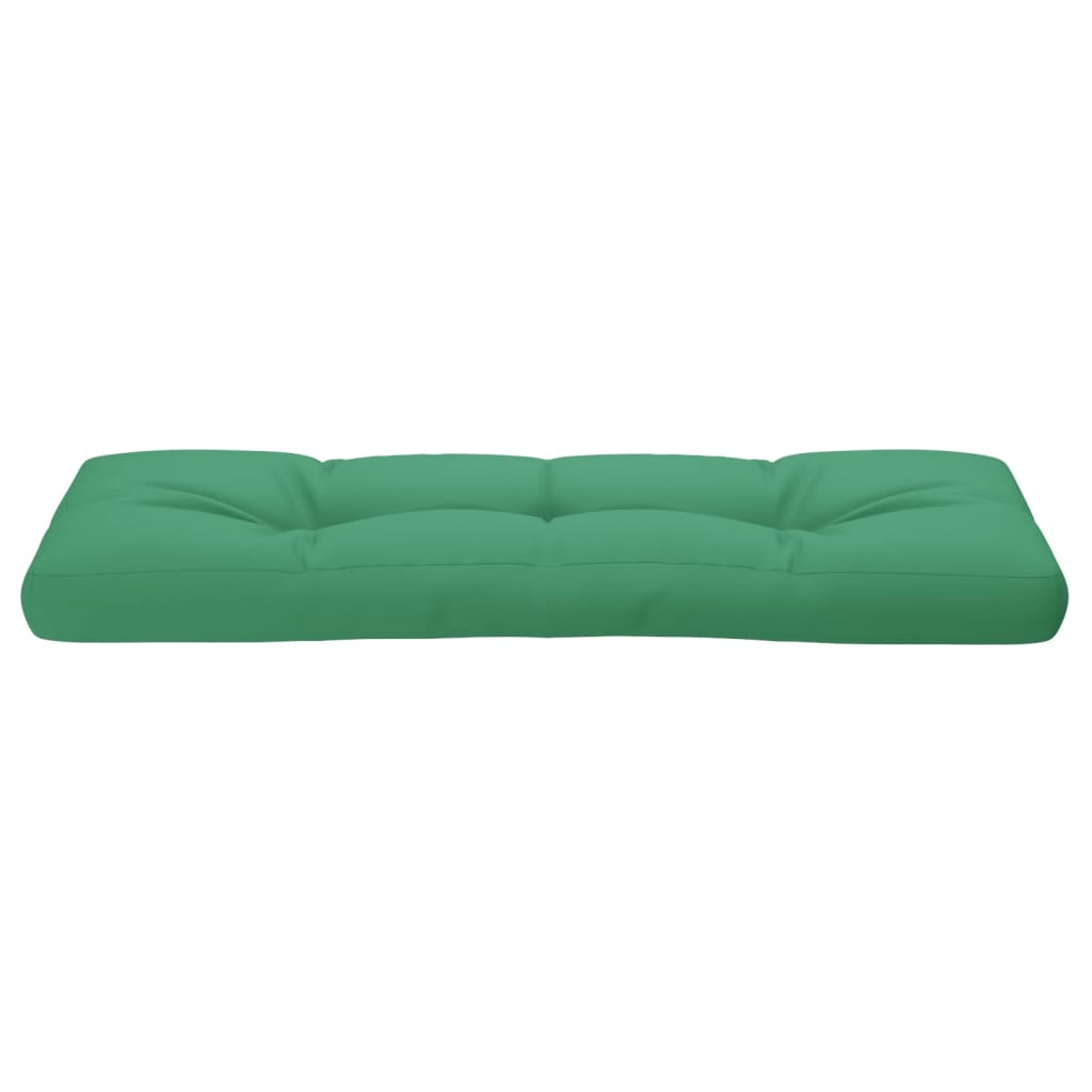 vidaXL Pallet Cushion Green 120x40x12 cm Fabric