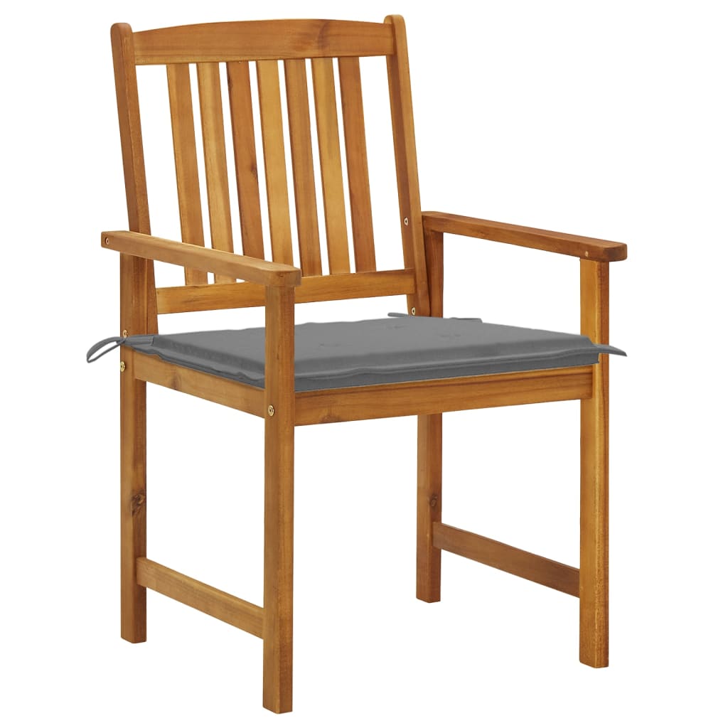 vidaXL Garden Chairs with Cushions 6 pcs Solid Wood Acacia