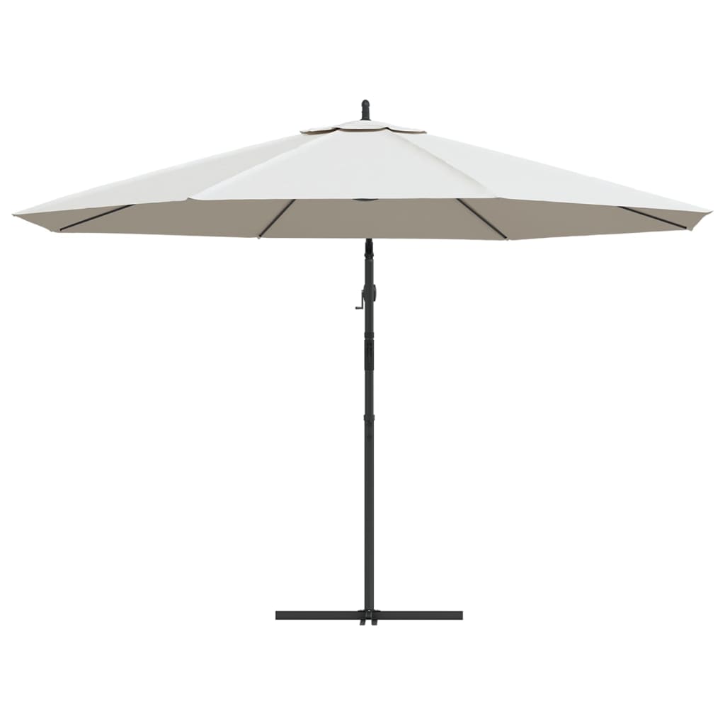 vidaXL Cantilever Umbrella 3.5 m Sand White