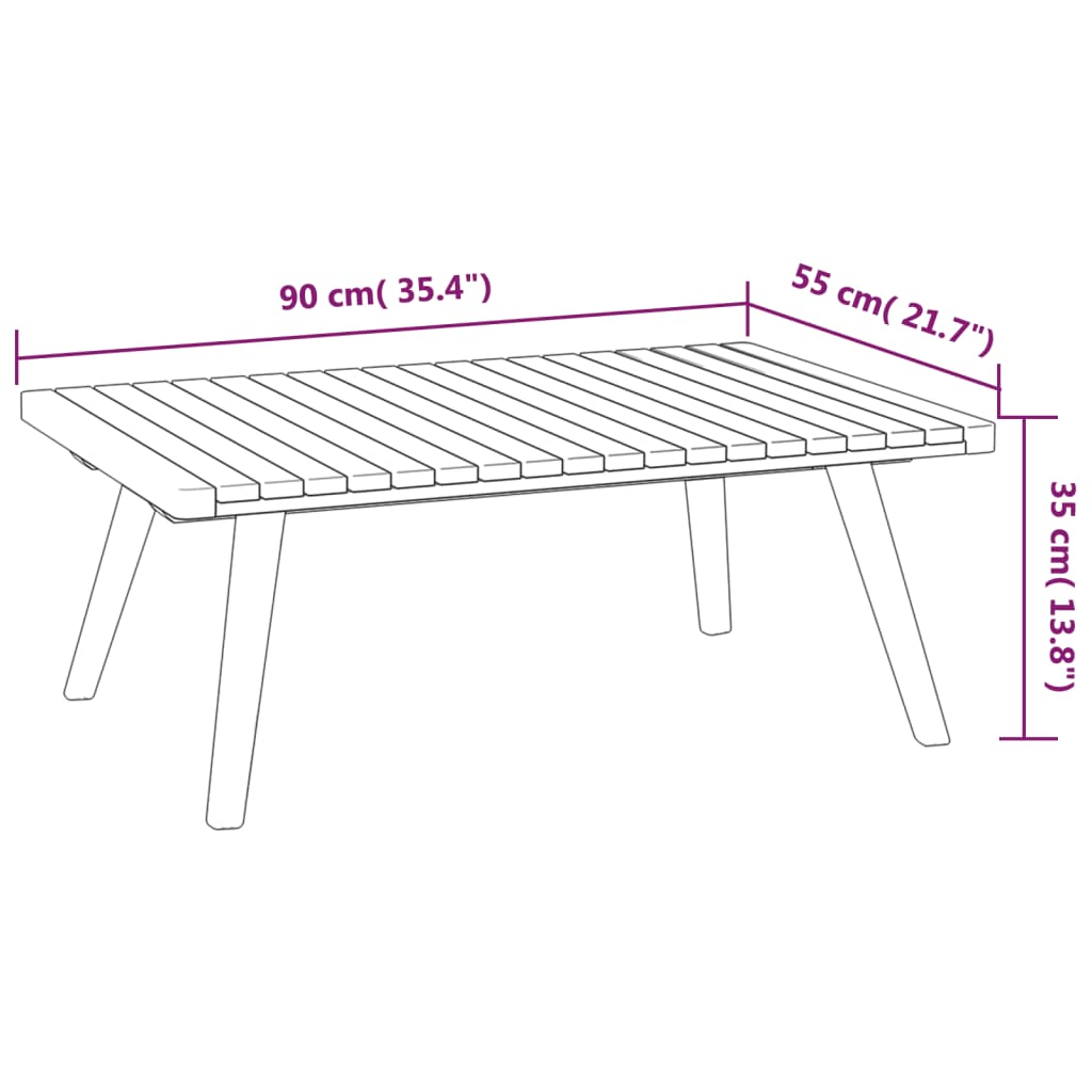 vidaXL 8 Piece Garden Lounge Set with Cushions Solid Wood Acacia