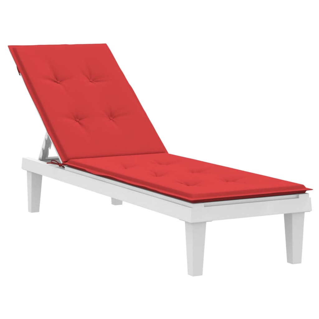 vidaXL Deck Chair Cushion Red (75+105)x50x3 cm