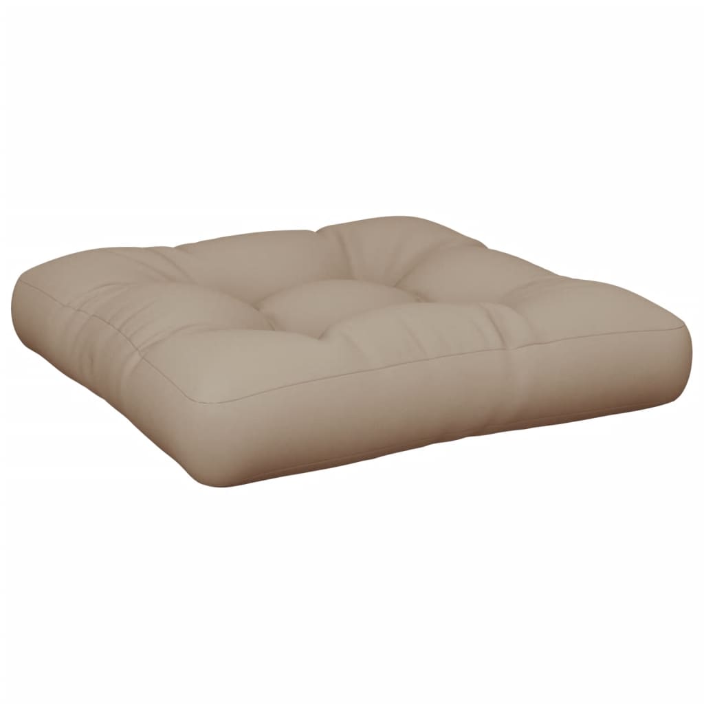 vidaXL Pallet Cushion Taupe 60x61.5x10 cm Fabric