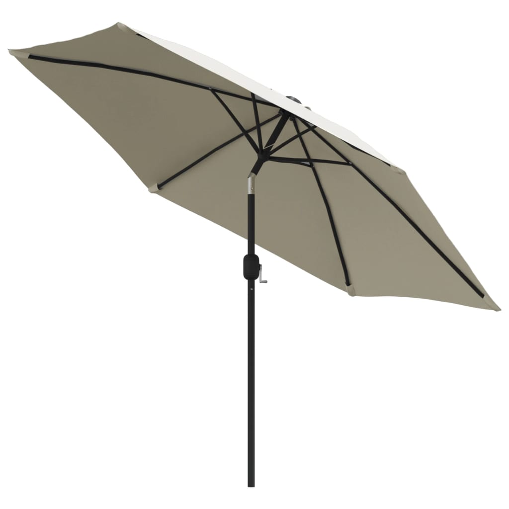 vidaXL Parasol Sand White 3m Steel Pole