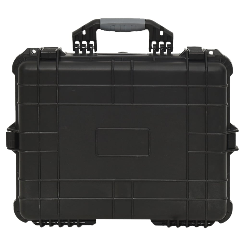 vidaXL Portable Flight Case Black 55x43x21 cm PP