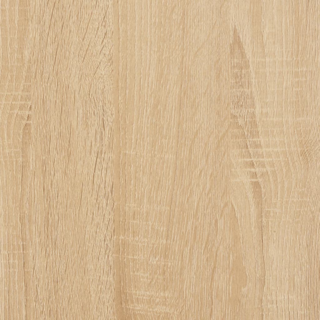 vidaXL Wall Shelf 2 pcs Sonoma Oak 100x15x20 cm Engineered Wood