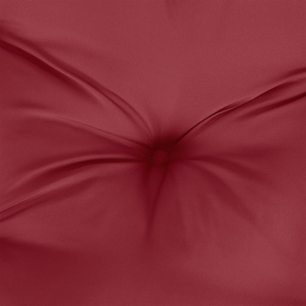 vidaXL Pallet Cushion Wine Red 80x40x12 cm Fabric