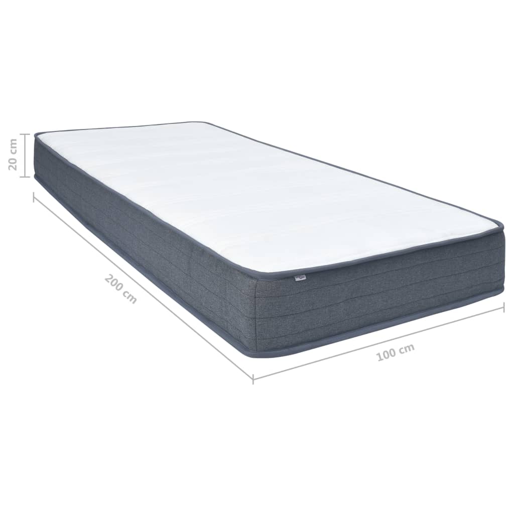 vidaXL Box Spring Bed Mattress 200x100x20 cm