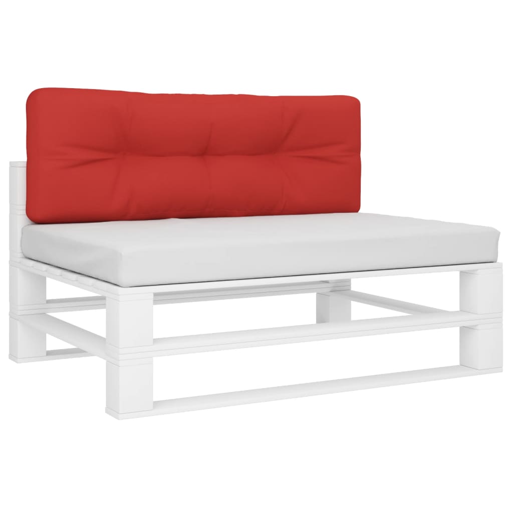 vidaXL Pallet Cushion Red 120x40x12 cm Fabric