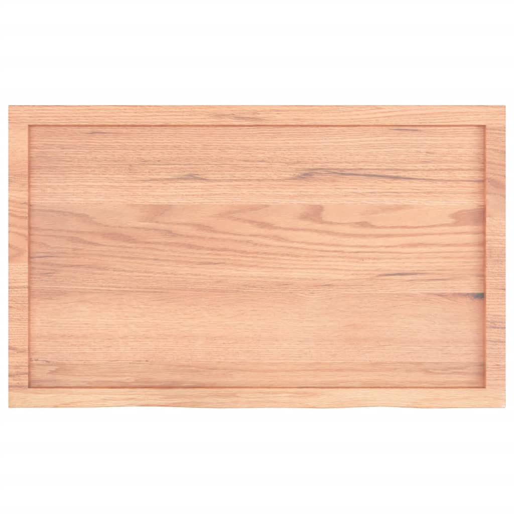 vidaXL Bathroom Countertop Light Brown 100x60x(2-6)cm Treated Solid Wood