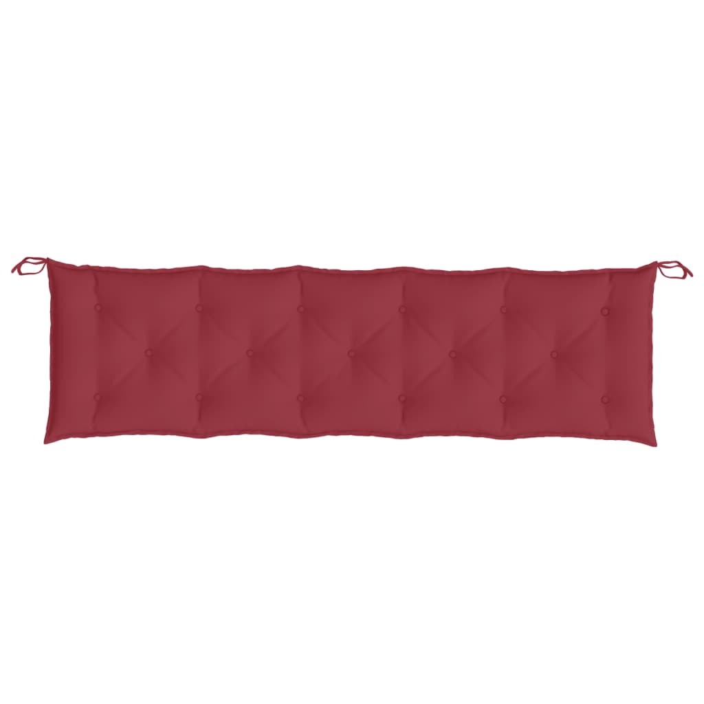 vidaXL Garden Bench Cushions 2 pcs Wine Red 180x50x7cm Oxford Fabric