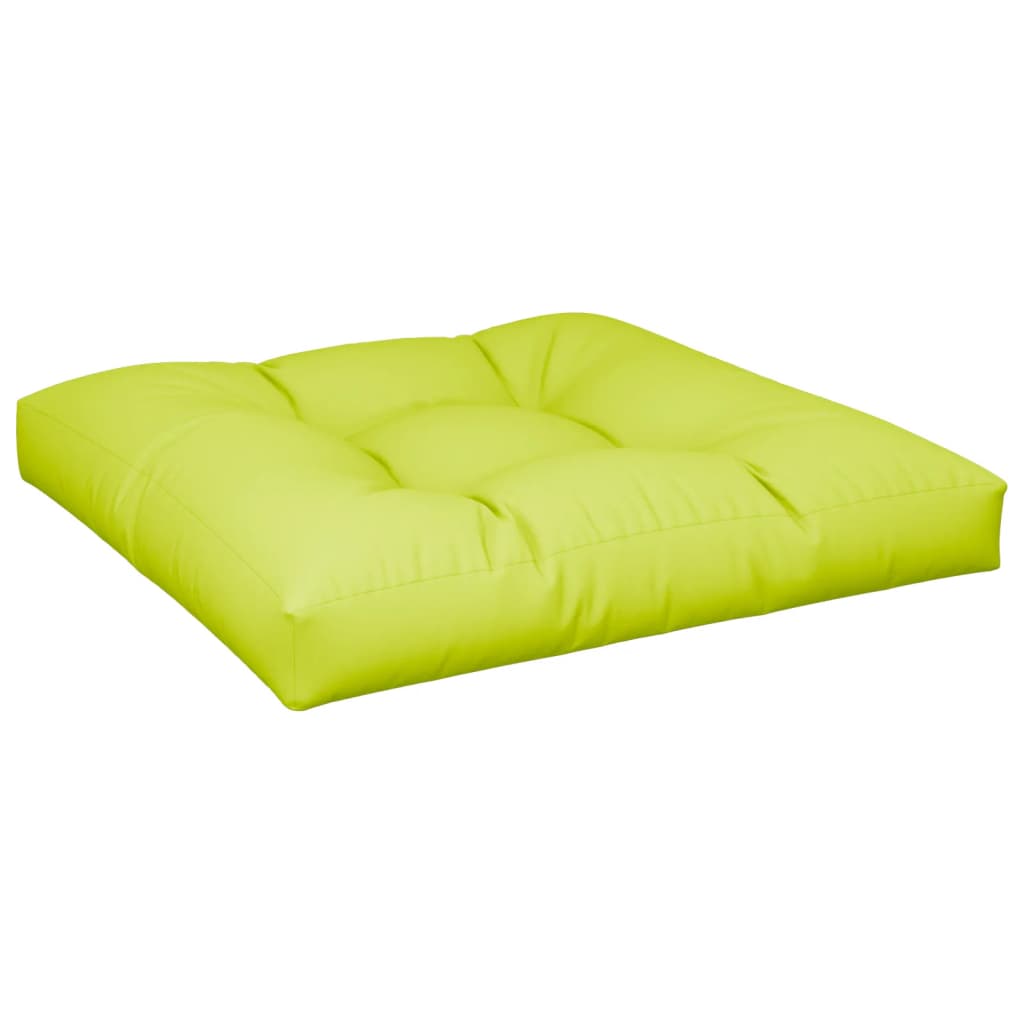vidaXL Pallet Cushion Bright Green 80x80x12 cm Fabric