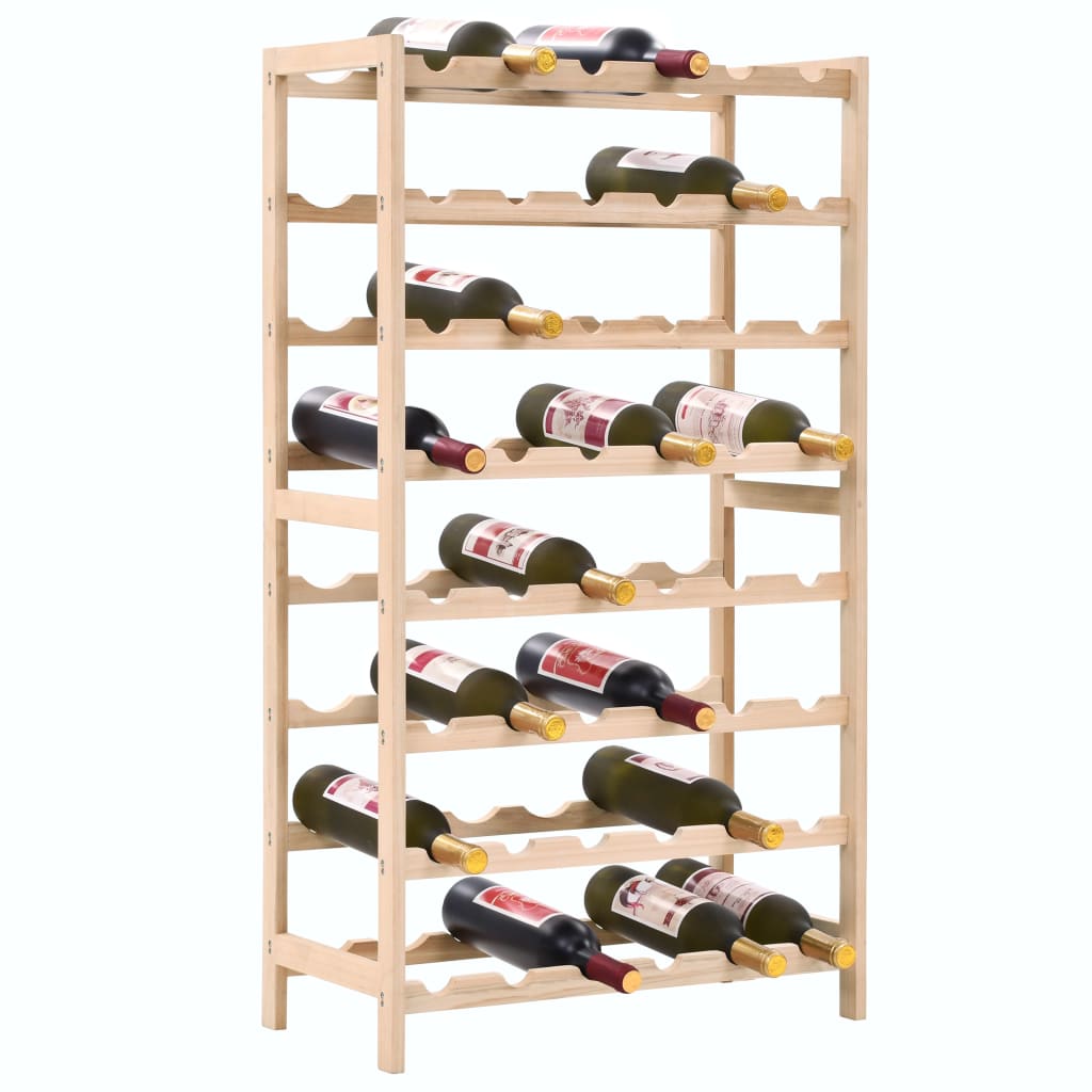 vidaXL Wine Rack Cedar Wood 57.5x28x102 cm