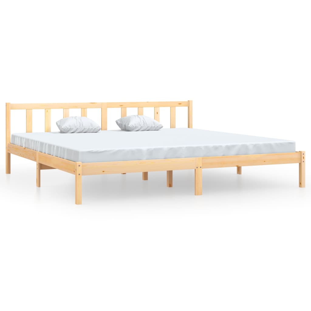 vidaXL Bed Frame without Mattress Solid Wood Super King Size