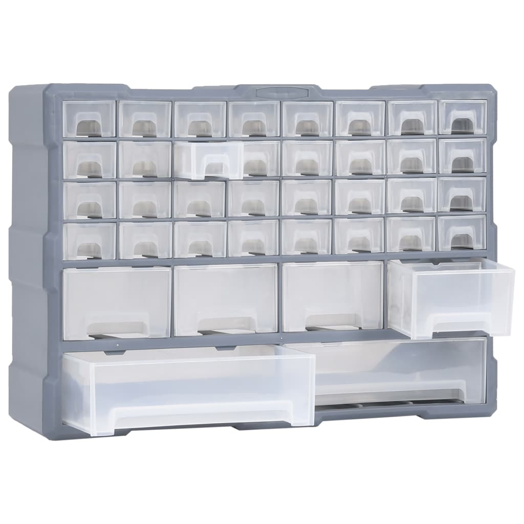 vidaXL Multi-drawer Organiser with 38 Drawers 52x16x37.5 cm