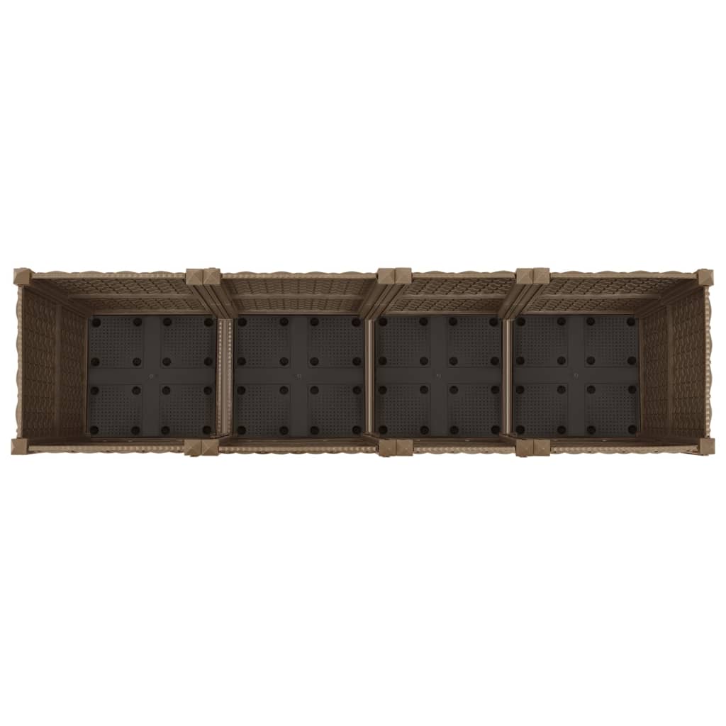 vidaXL Raised Bed 160x40x38 cm Polypropylene