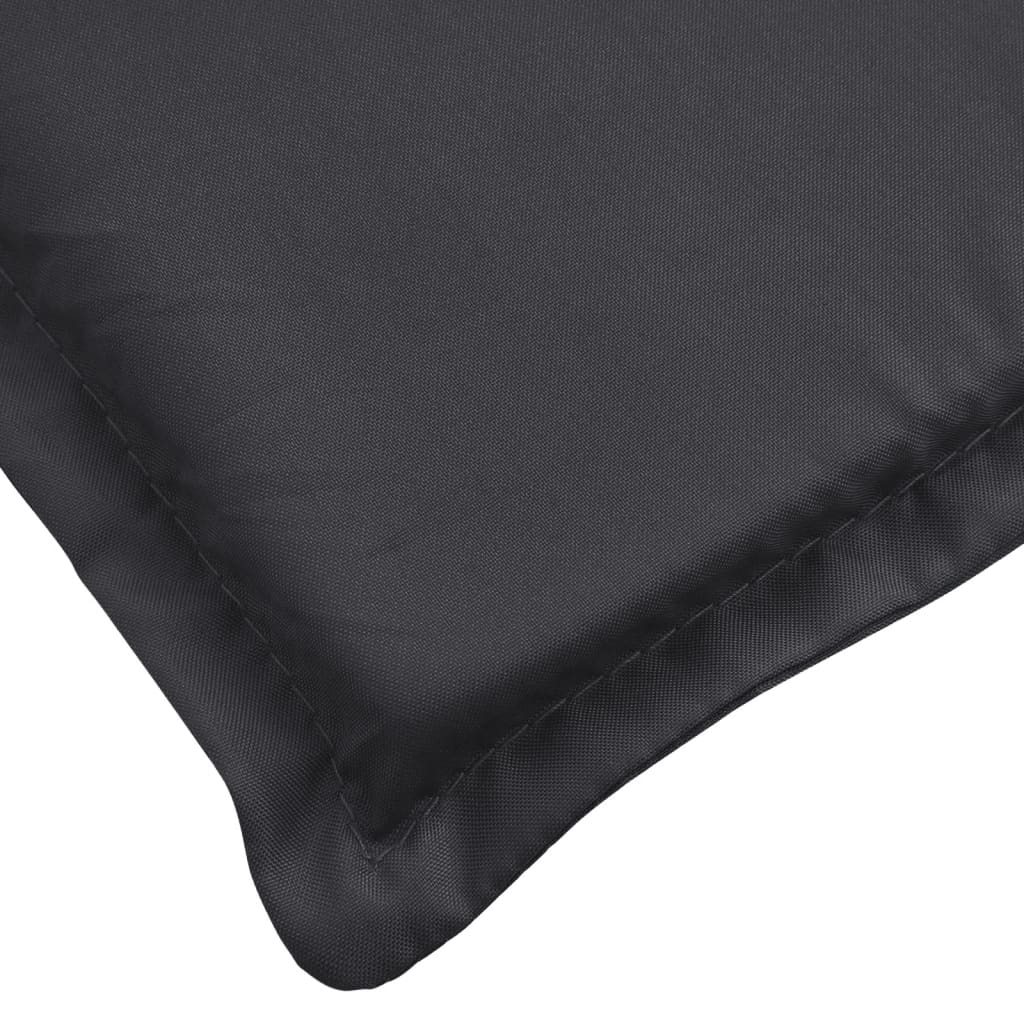 vidaXL Sun Lounger Cushion Black 200x50x3cm Oxford Fabric