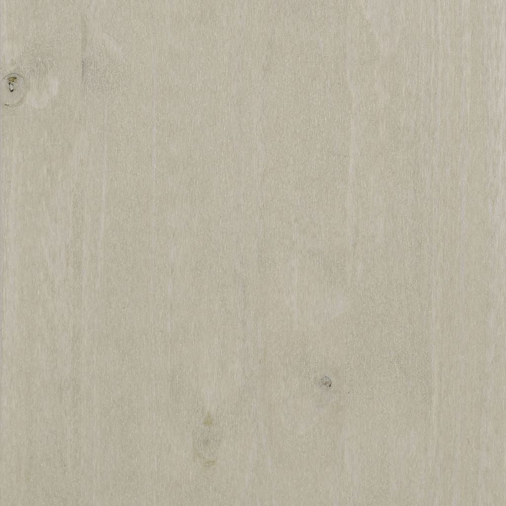 vidaXL Book Cabinet HAMAR White 85x35x112 cm Solid Wood Pine