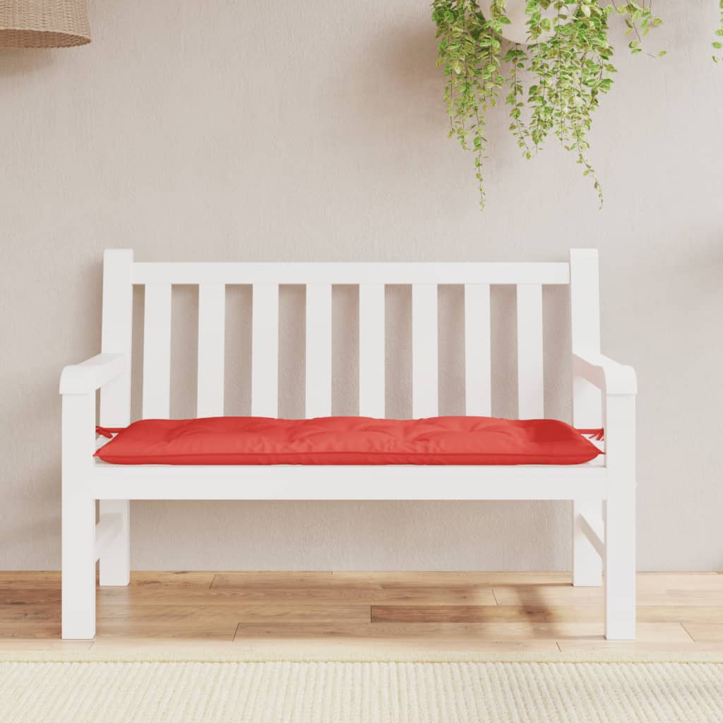 vidaXL Garden Bench Cushion Red 120x50x7 cm Oxford Fabric