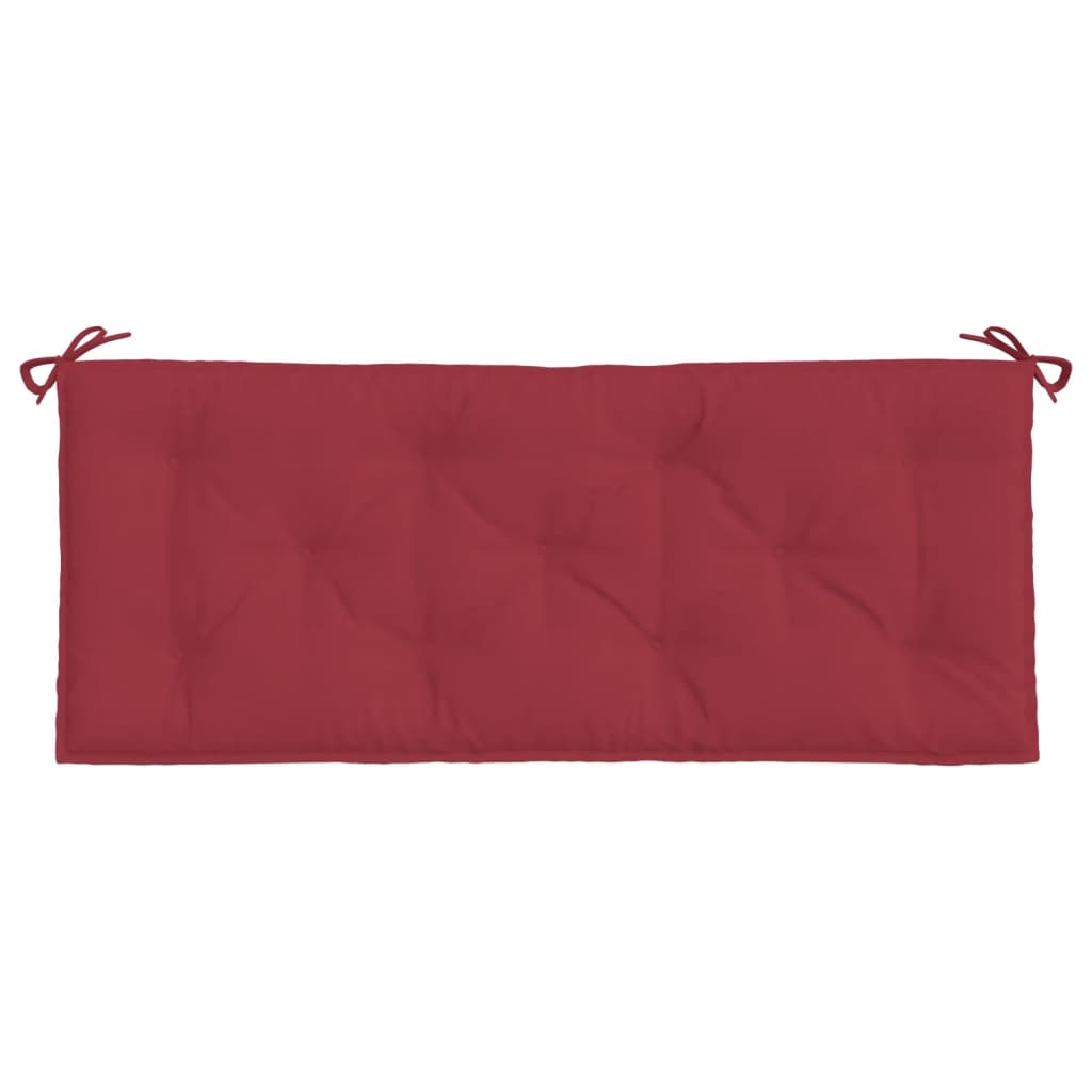 vidaXL Garden Bench Cushions 2pcs Wine Red 120x50x7cm Oxford Fabric