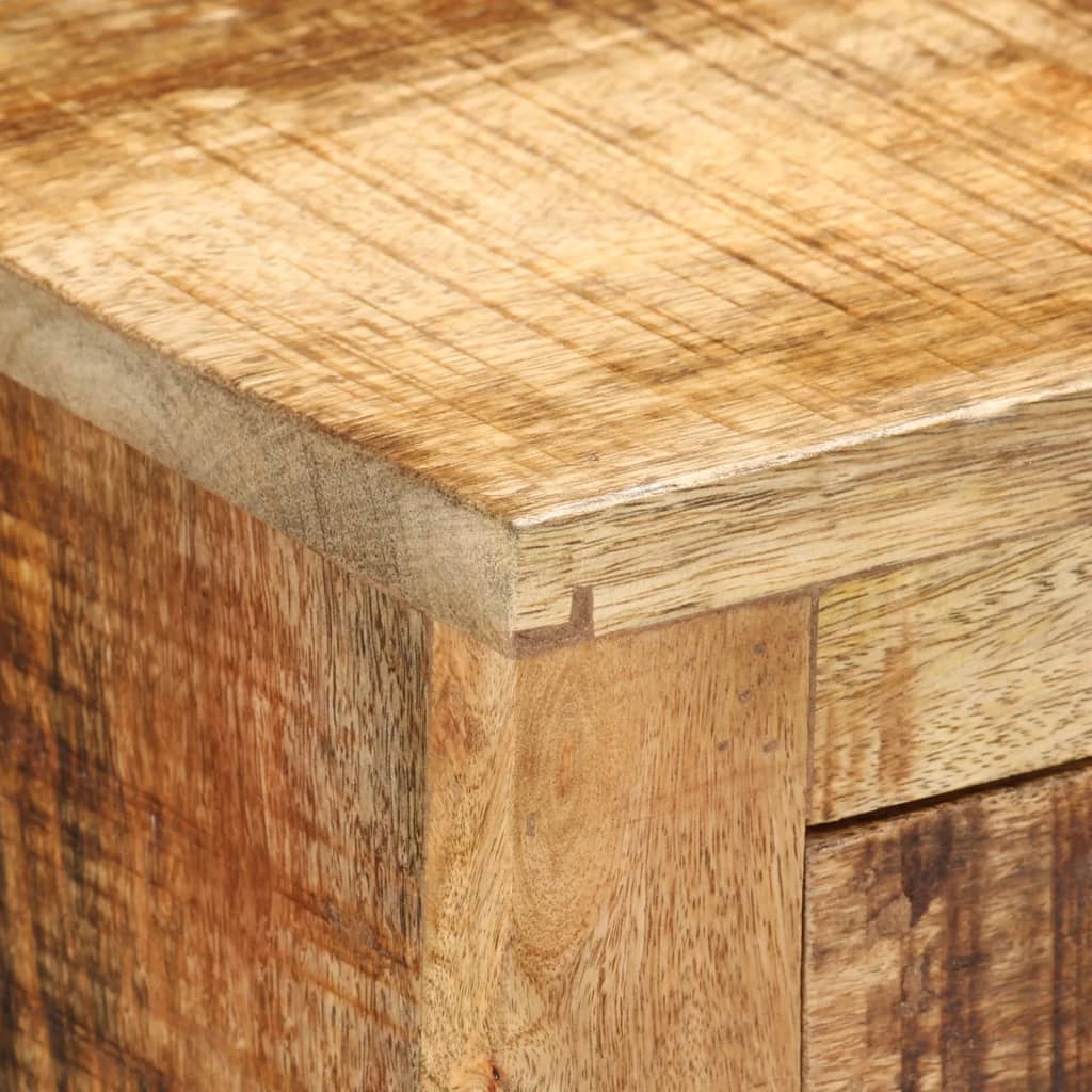 vidaXL Sideboard with 3 Drawers 80x30x65 cm Solid Rough Wood Mango