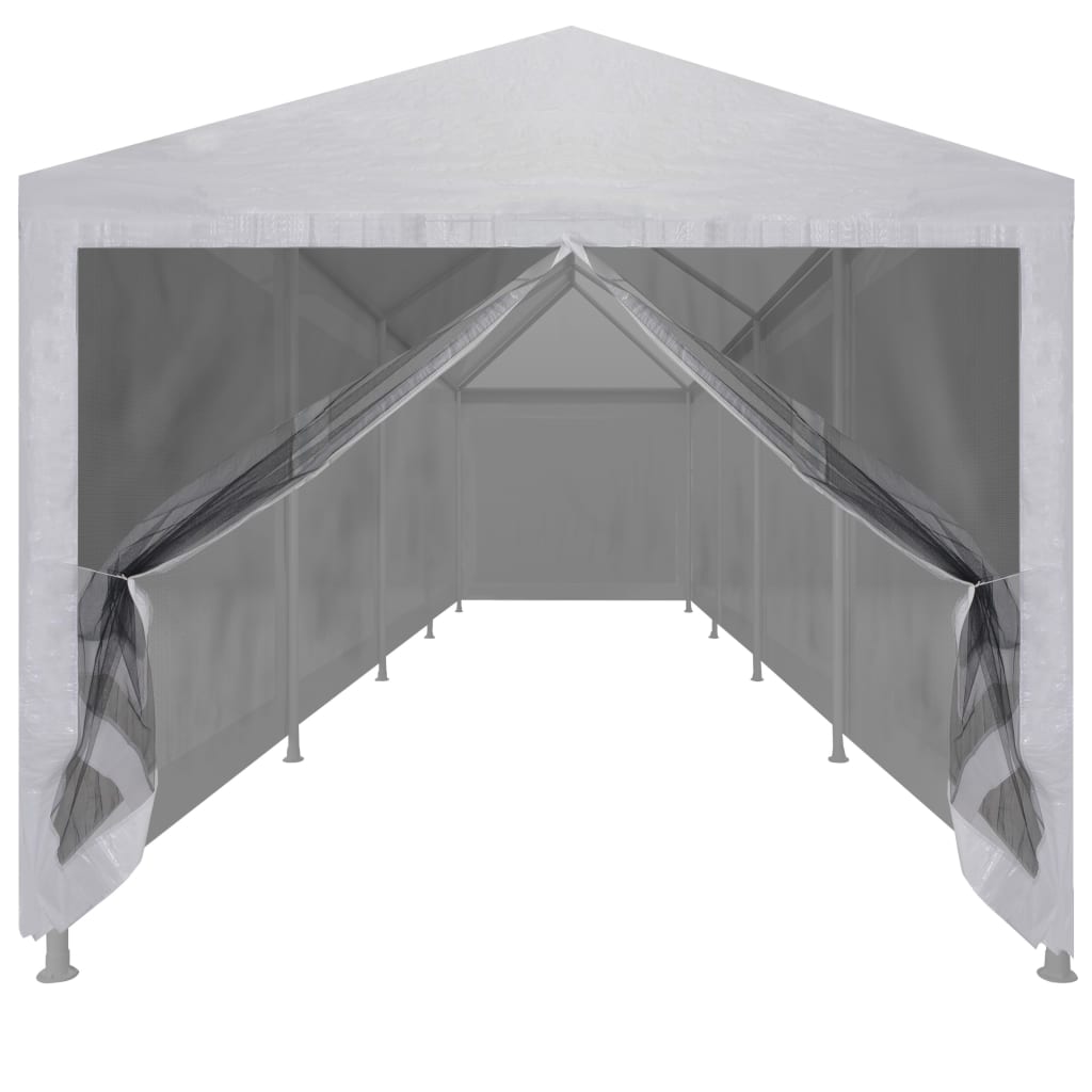 vidaXL Party Tent with 10 Mesh Sidewalls 12x3 m