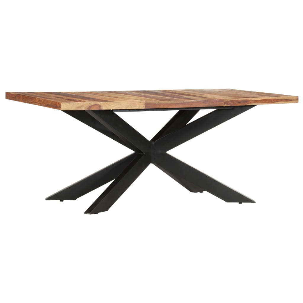 vidaXL Dining Table 180x90x76 cm Solid Sheesham Wood