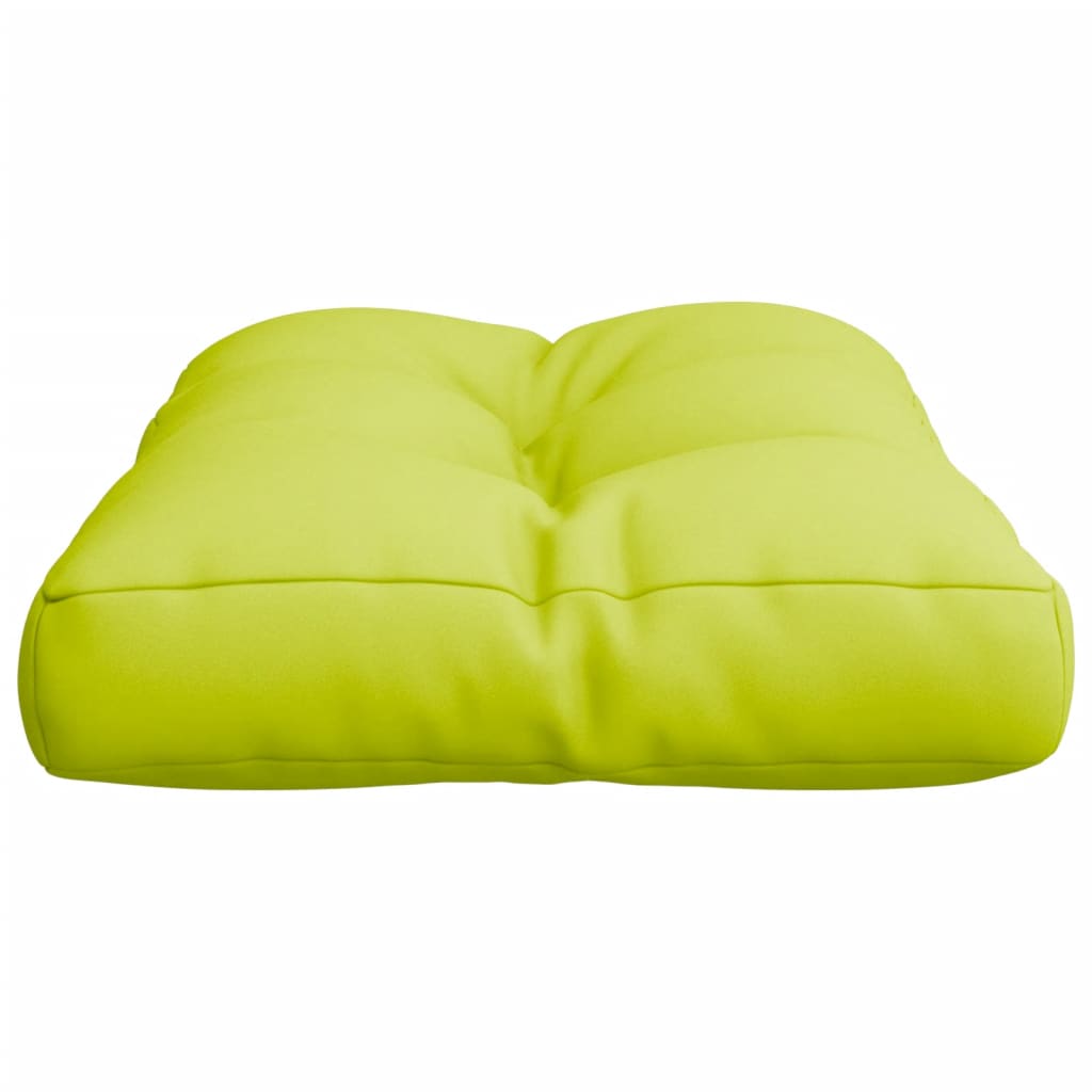 vidaXL Pallet Cushion Bright Green 50x40x12 cm Fabric