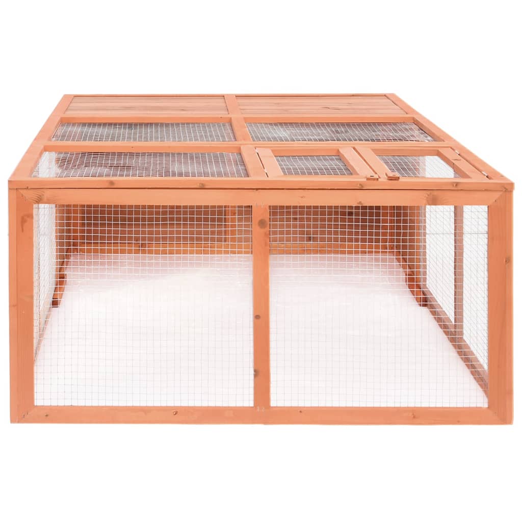 vidaXL Garden Animal Cage 150x100x50 cm Solid Firwood