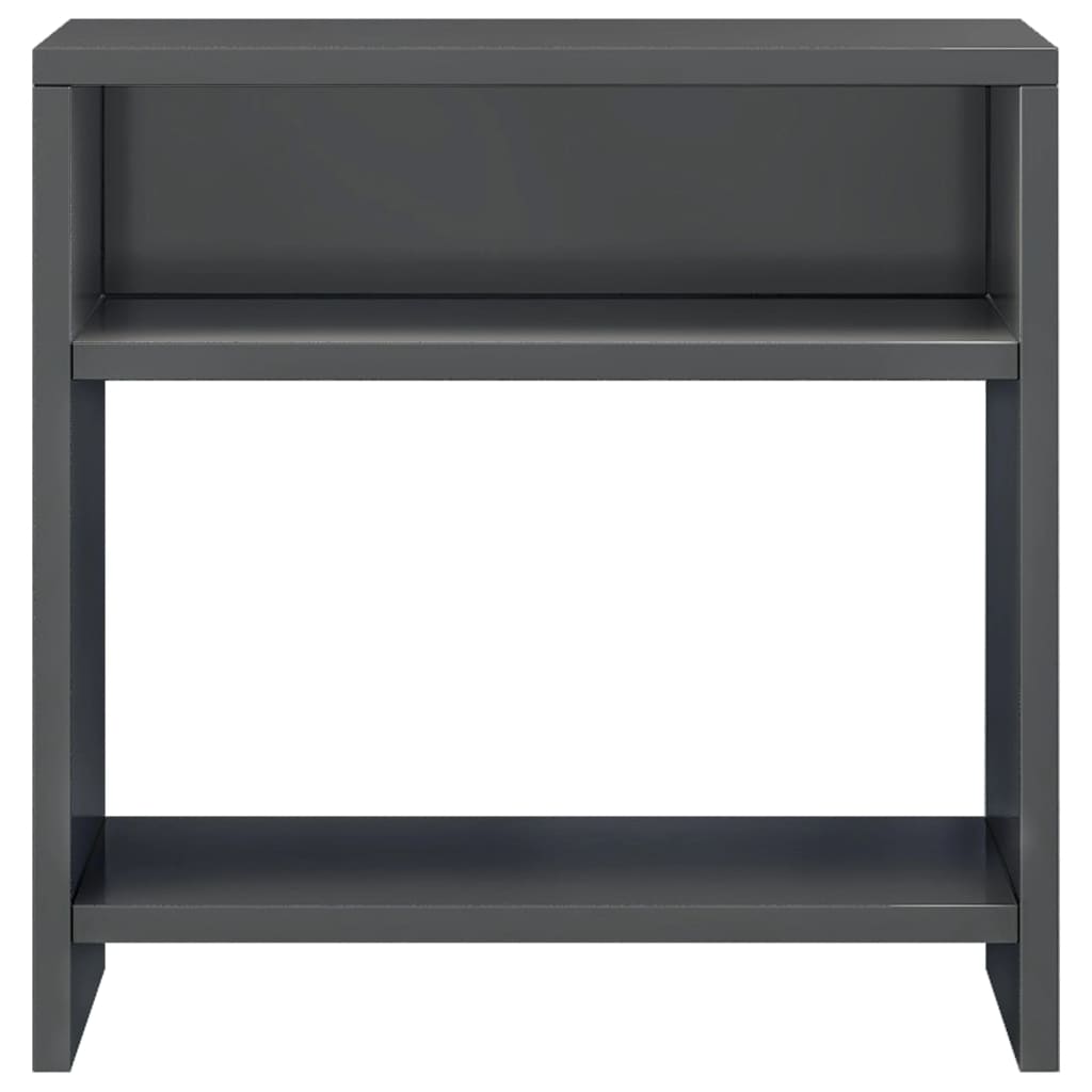 vidaXL Bedside Cabinet High Gloss Grey 40x30x40 cm Engineered Wood