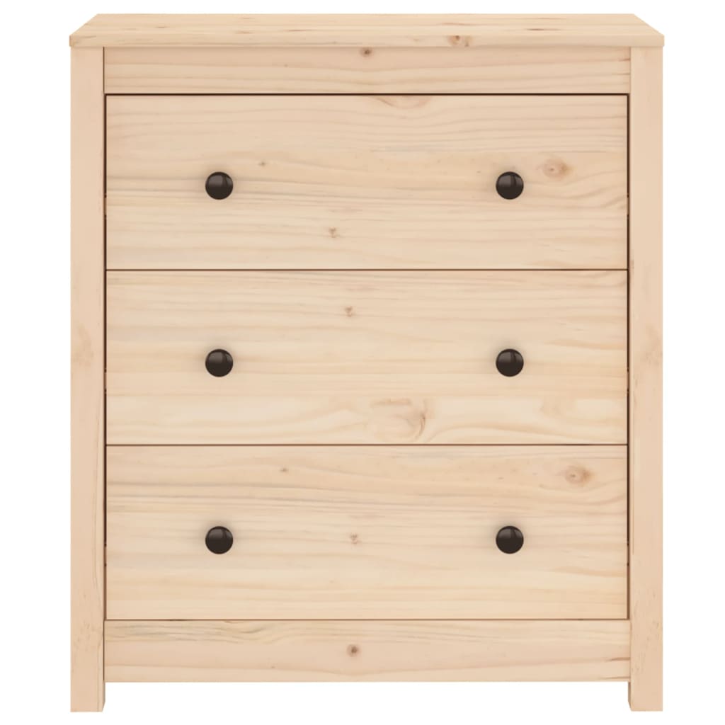 vidaXL Sideboard 70x35x80 cm Solid Wood Pine