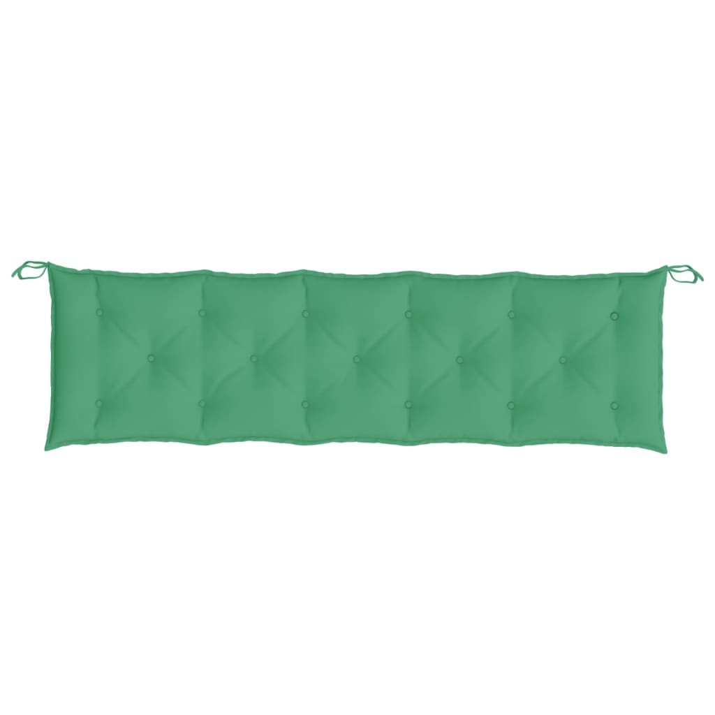 vidaXL Garden Bench Cushions 2 pcs Green 180x50x7cm Oxford Fabric