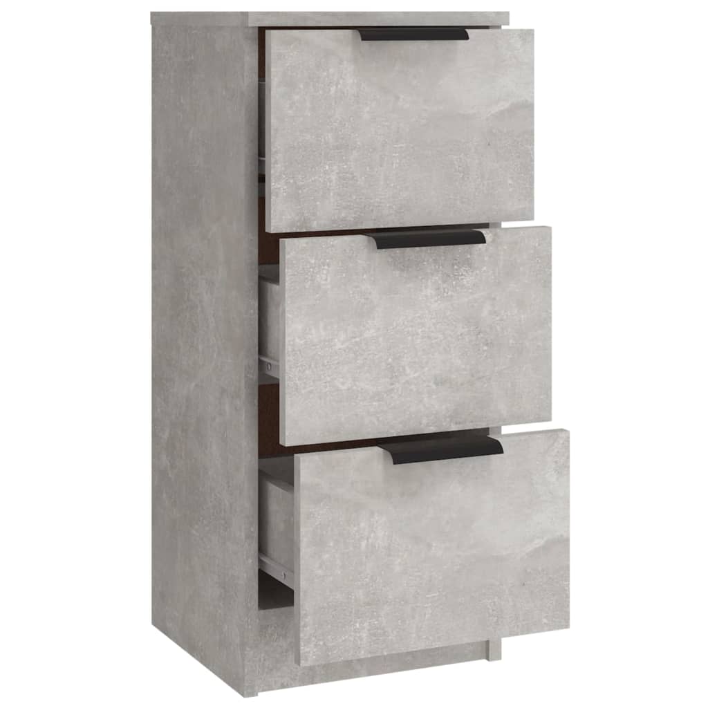 vidaXL Sideboards 3 pcs Concrete Grey Engineered Wood