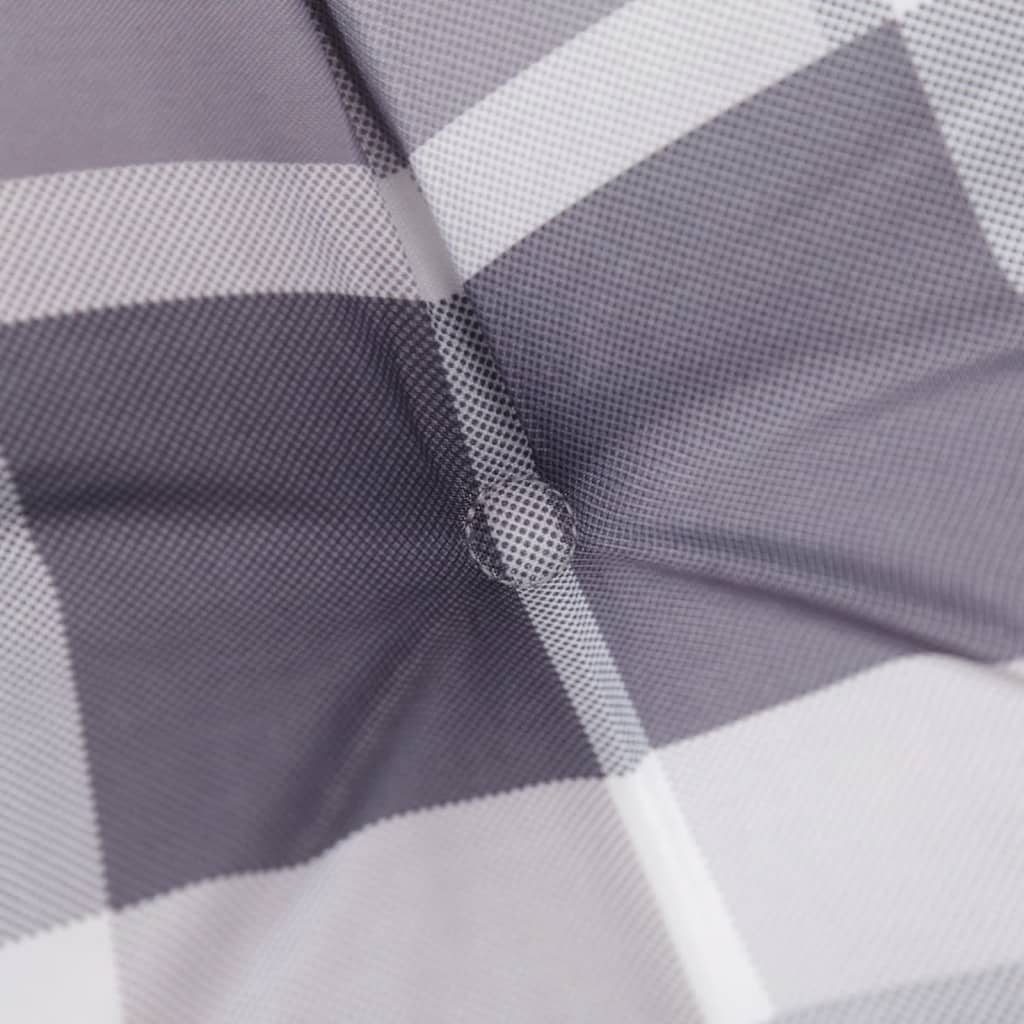 vidaXL Garden Bench Cushion Grey Check Pattern 100x50x3cm Oxford Fabric