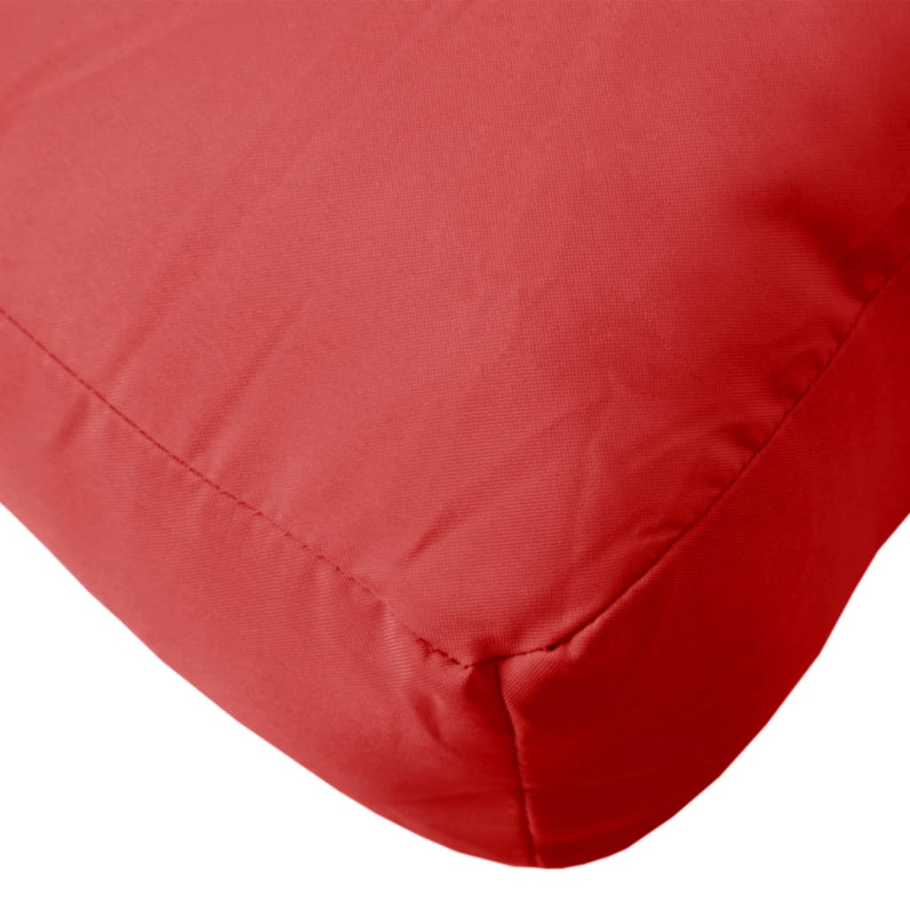 vidaXL Pallet Cushion Red 70x70x12 cm Fabric