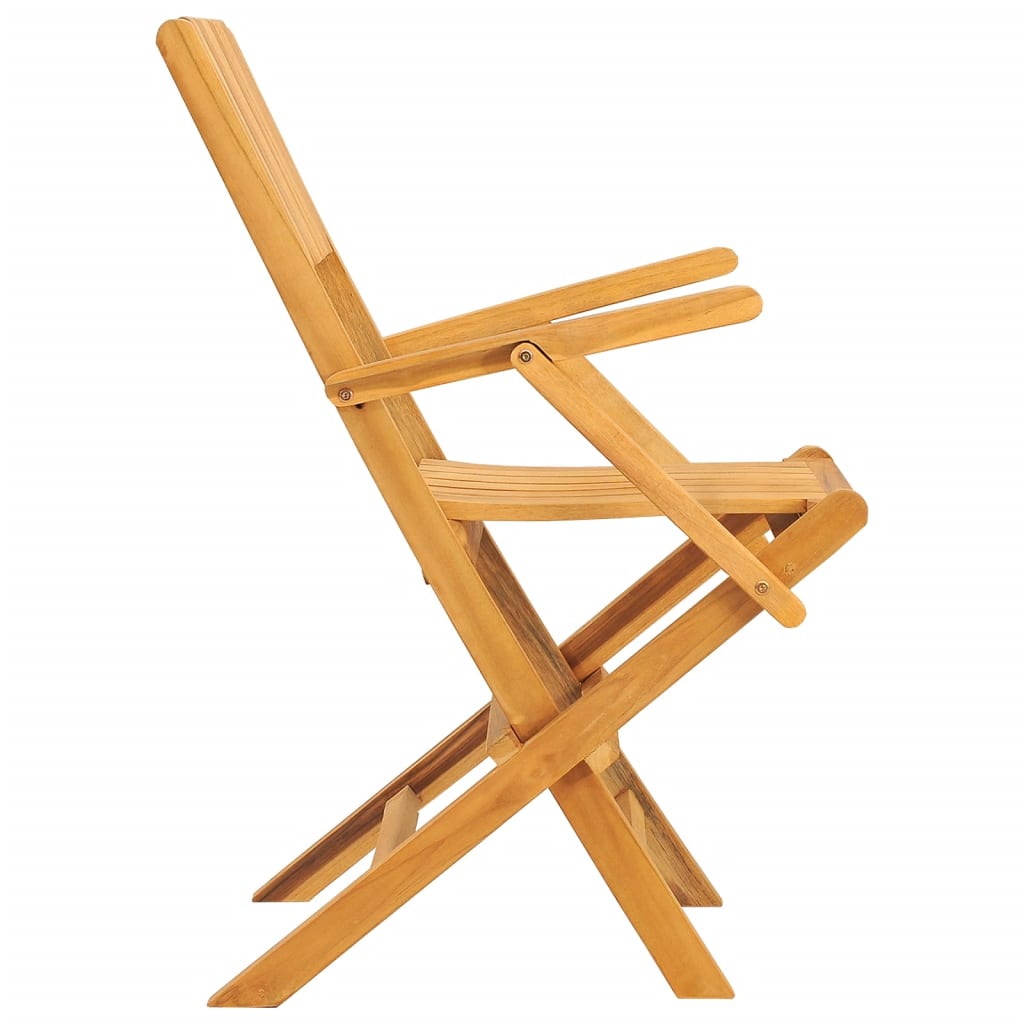vidaXL Folding Garden Chairs 2 pcs 55x61x90 cm Solid Wood Teak