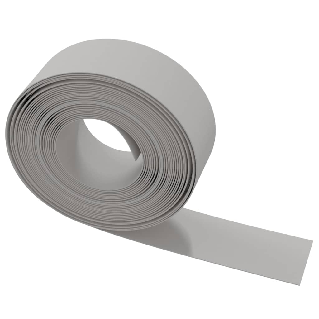 vidaXL Garden Edging Grey 10 m 20 cm Polyethylene