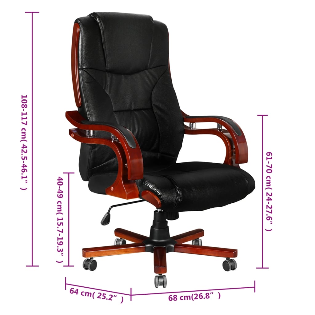 Leather executive chair high back